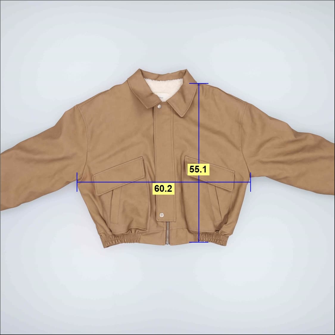 55정도 THERE 여성 레더 자켓 0202H1 상품이미지7