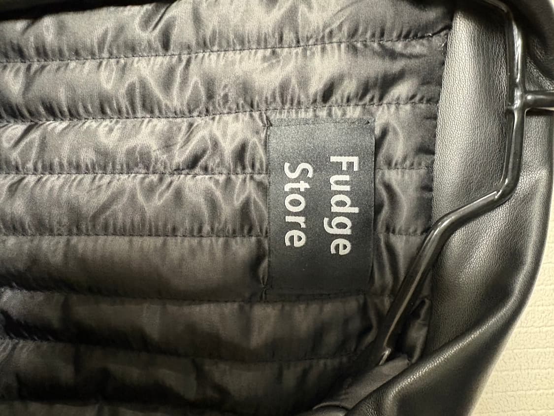 [M] 라퍼지스토어(Fudge store) 가죽자켓 유광 상품이미지3