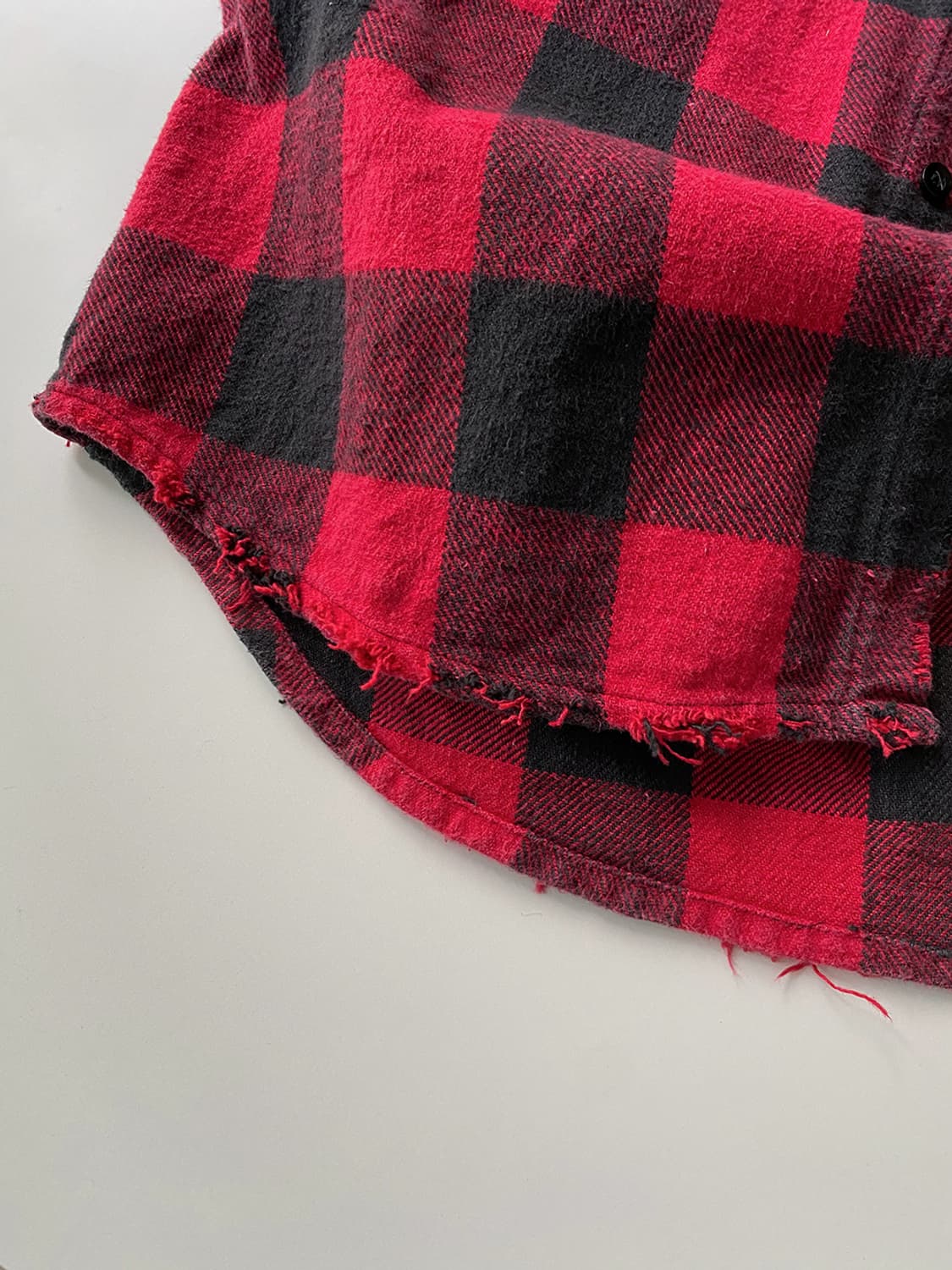 60s 빈티지 Bud Berma 디스트로이드 플란넬 셔츠 상품이미지9