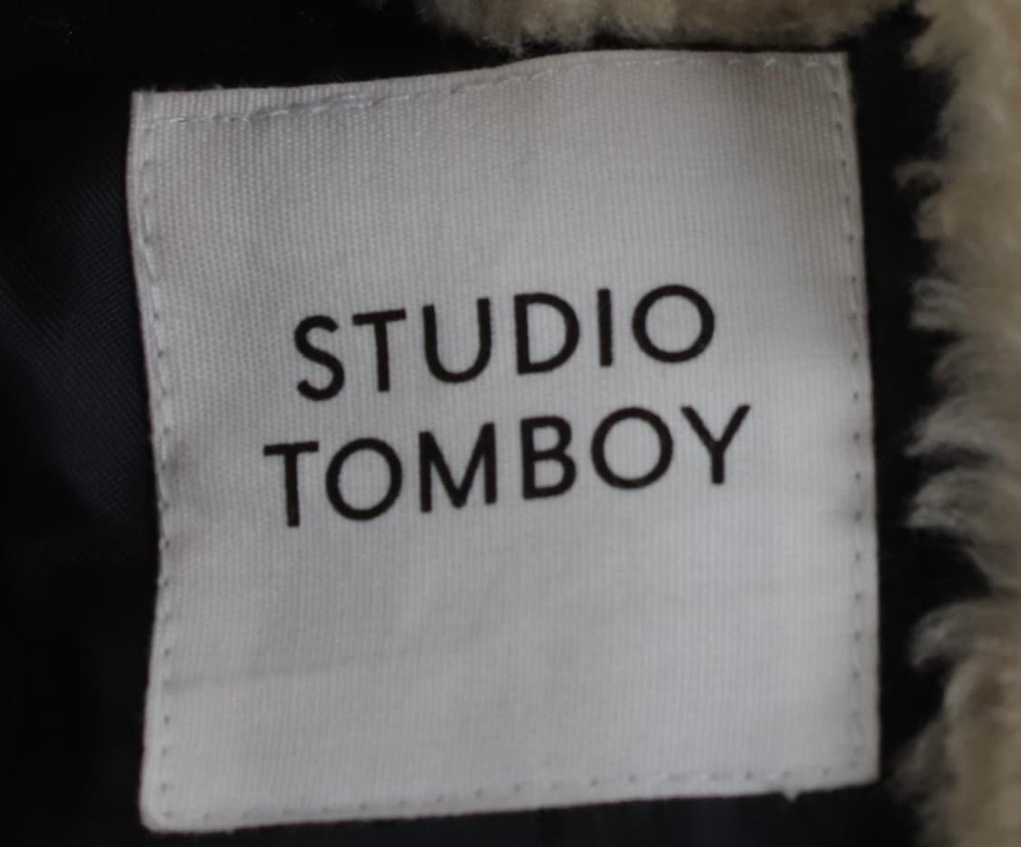 스튜디오톰보이 울숏코트 양털카라 탈부착 남녀공용 상품이미지3