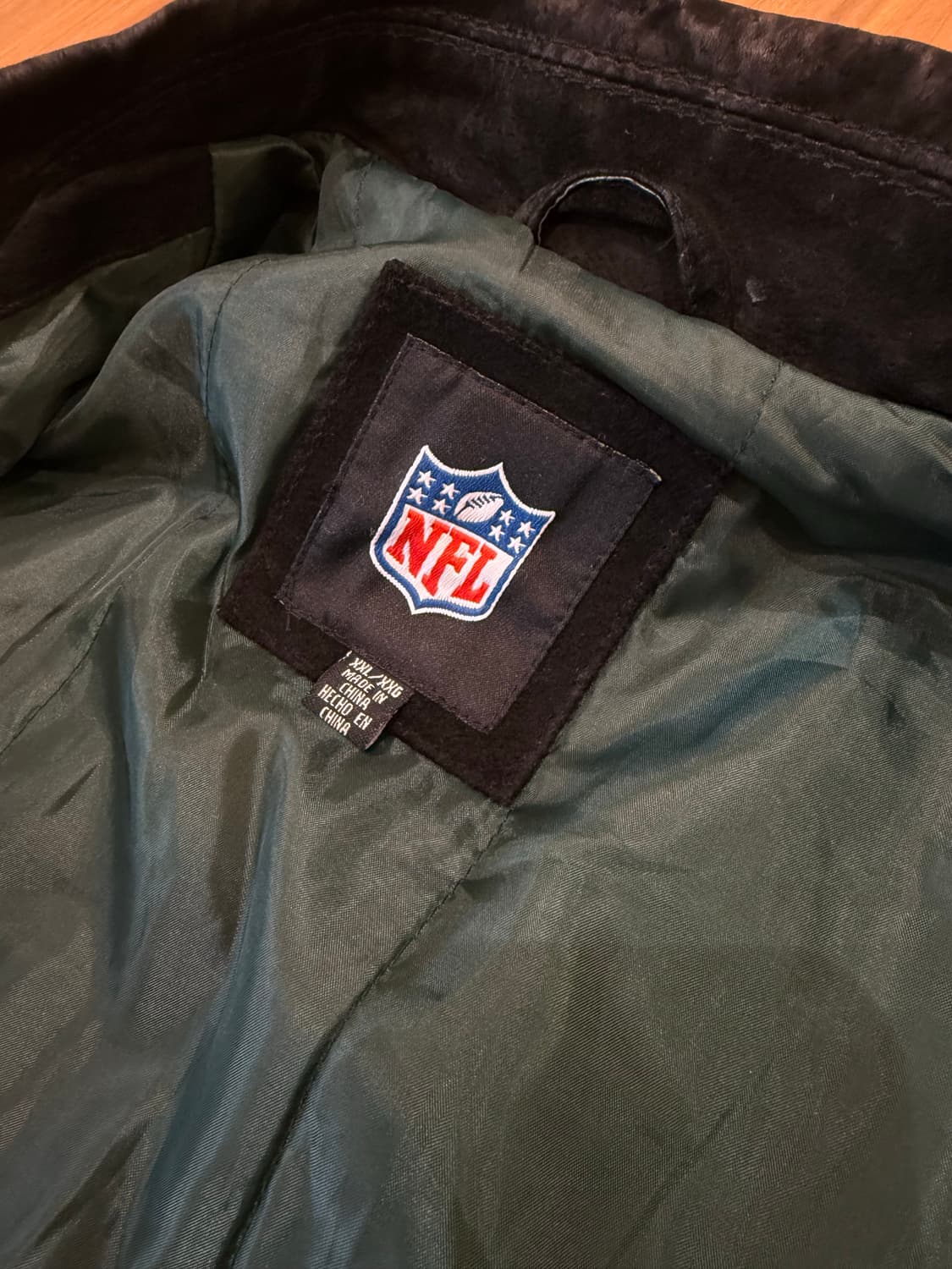 glll어패럴그룹 NFL 올드스쿨 바시티 가죽 래더자켓 뉴욕제츠 상품이미지4