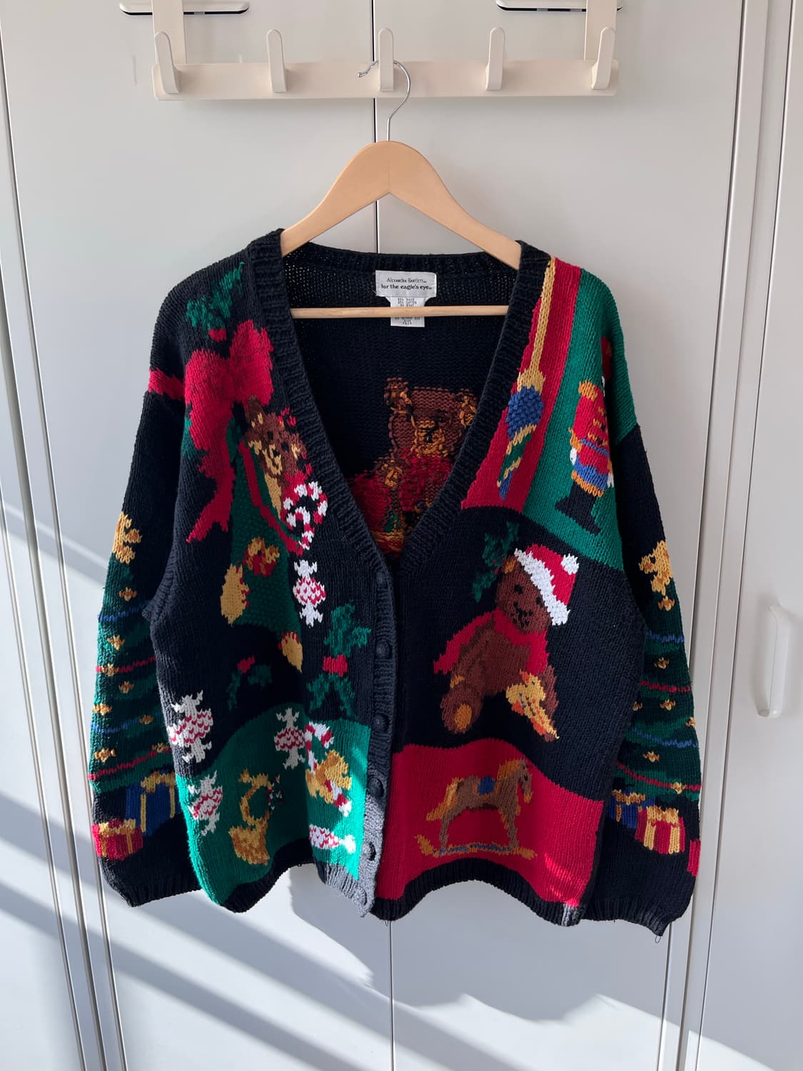 For the eagles eye 크리스마스 곰인형 니트 가디건  상품이미지5