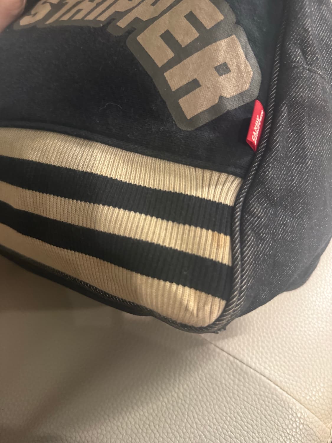 ”CANDY STRIPPER" lettering tote bag 상품이미지8