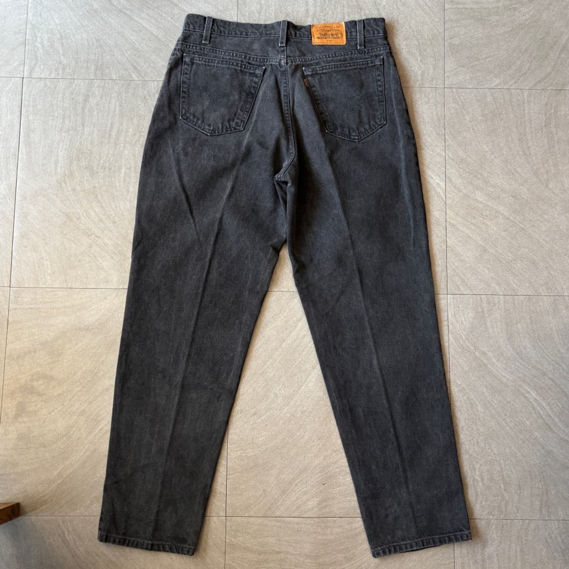 98년 10월 미국 생산 리바이스 545 데님 블랙 팬츠 상품이미지4