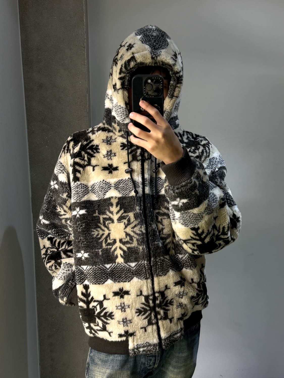 피코 스노우플레이크 에스닉 헤비 플리스 자켓 상품이미지2