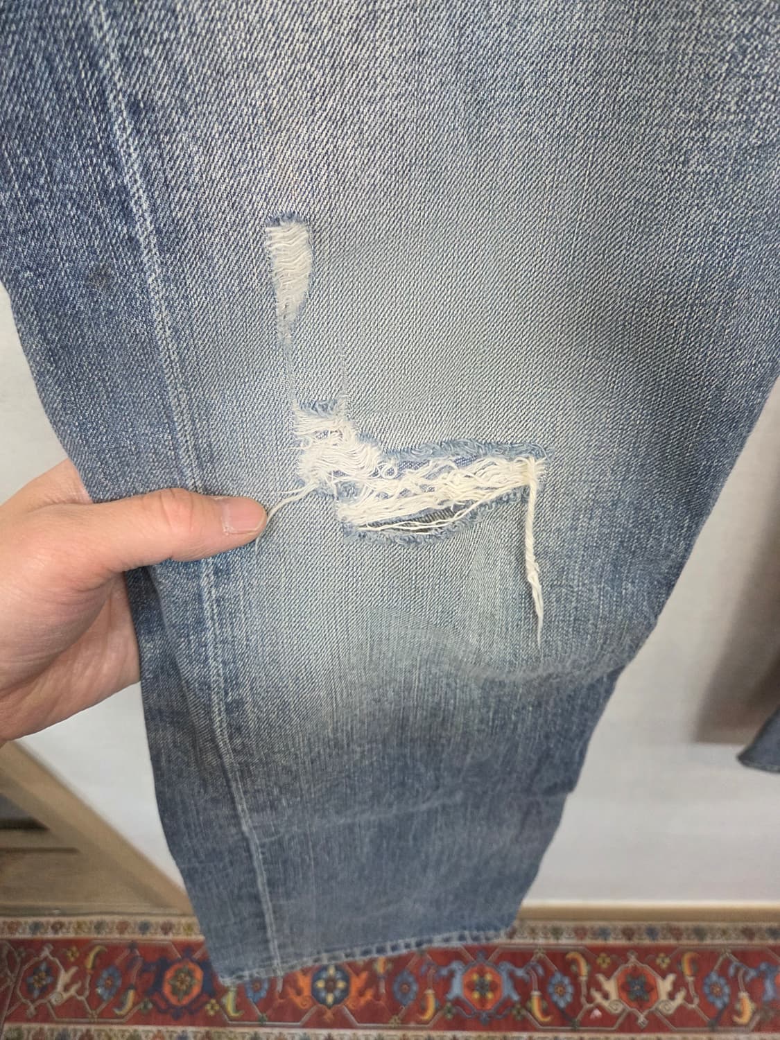 리바이스 빈티지 501 스트레이트 데미지 데님팬츠 30 상품이미지7