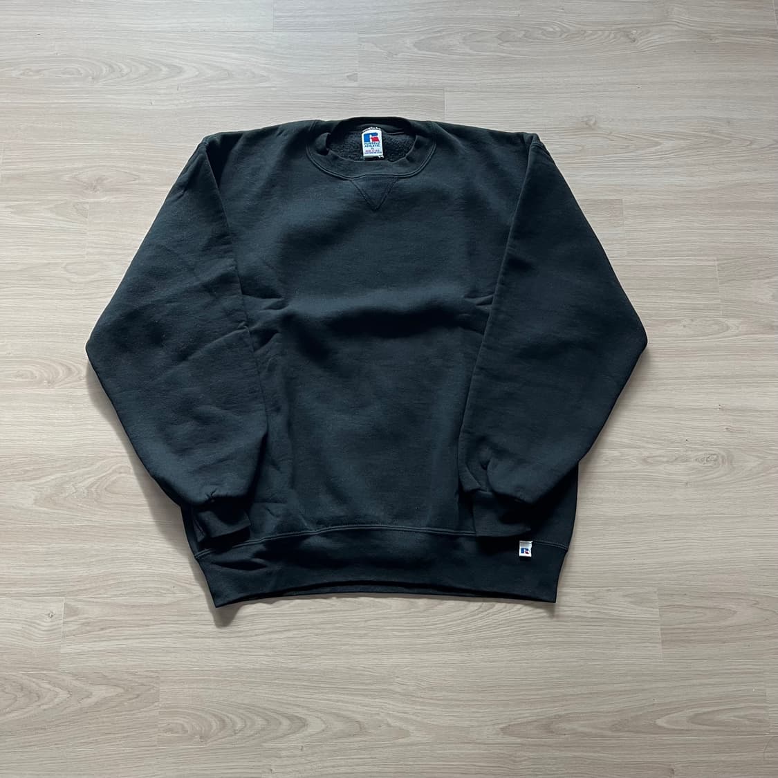 [XL] 90s 빈티지 러셀 스웻셔츠 맨투맨 블랙 상품이미지1