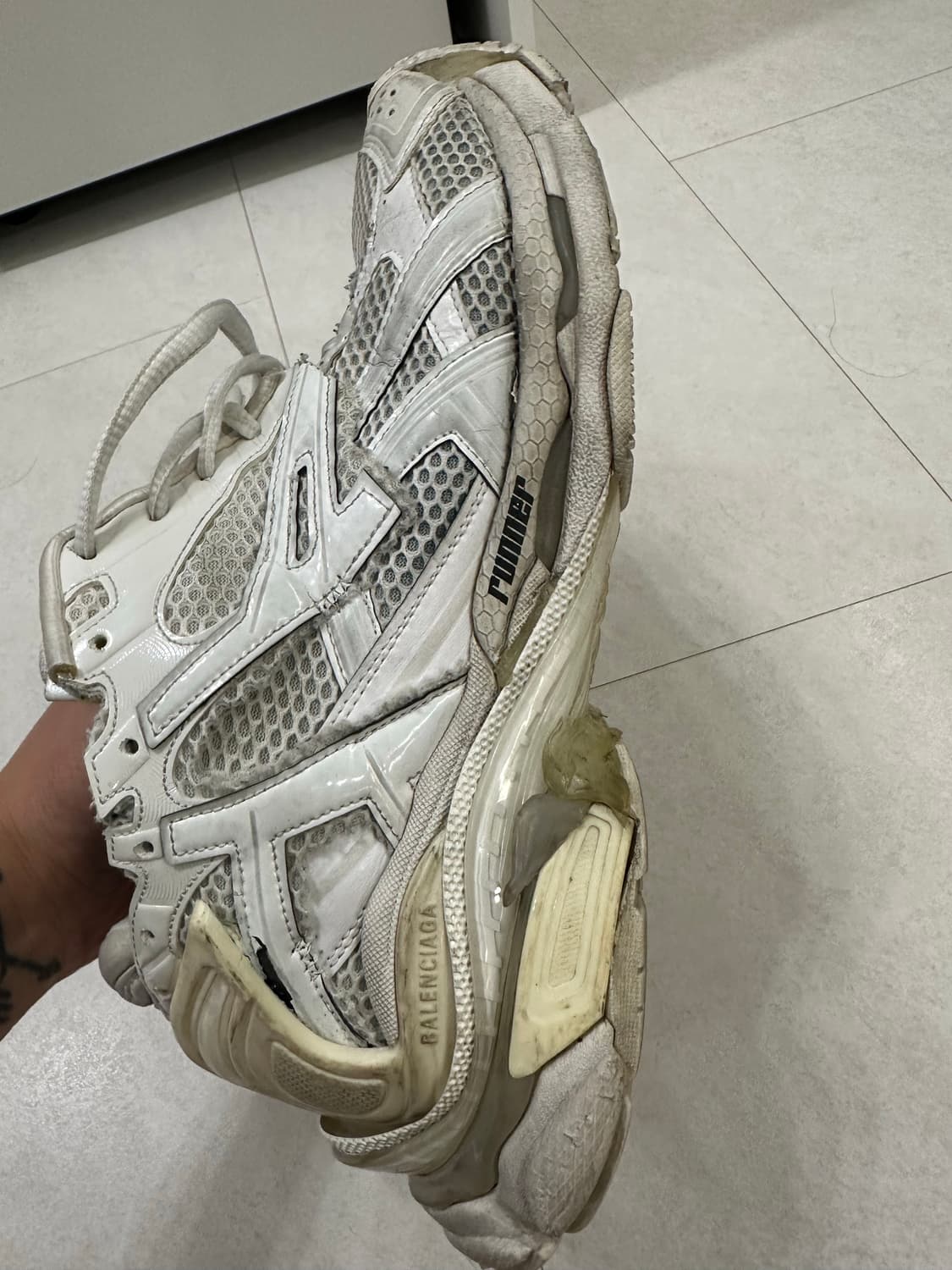 (44) 발렌시아가 뉴러너 화이트 상품이미지3