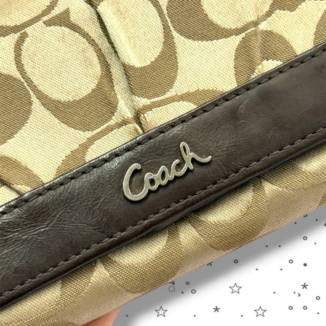 Coach 코치 시그니처 캔버스 중지갑 상품이미지10