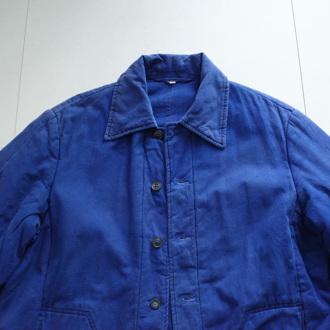 70s 빈티지 프렌치 워크웨어 패딩 코트 잉크블루 (100) 프랑스생산 상품이미지2