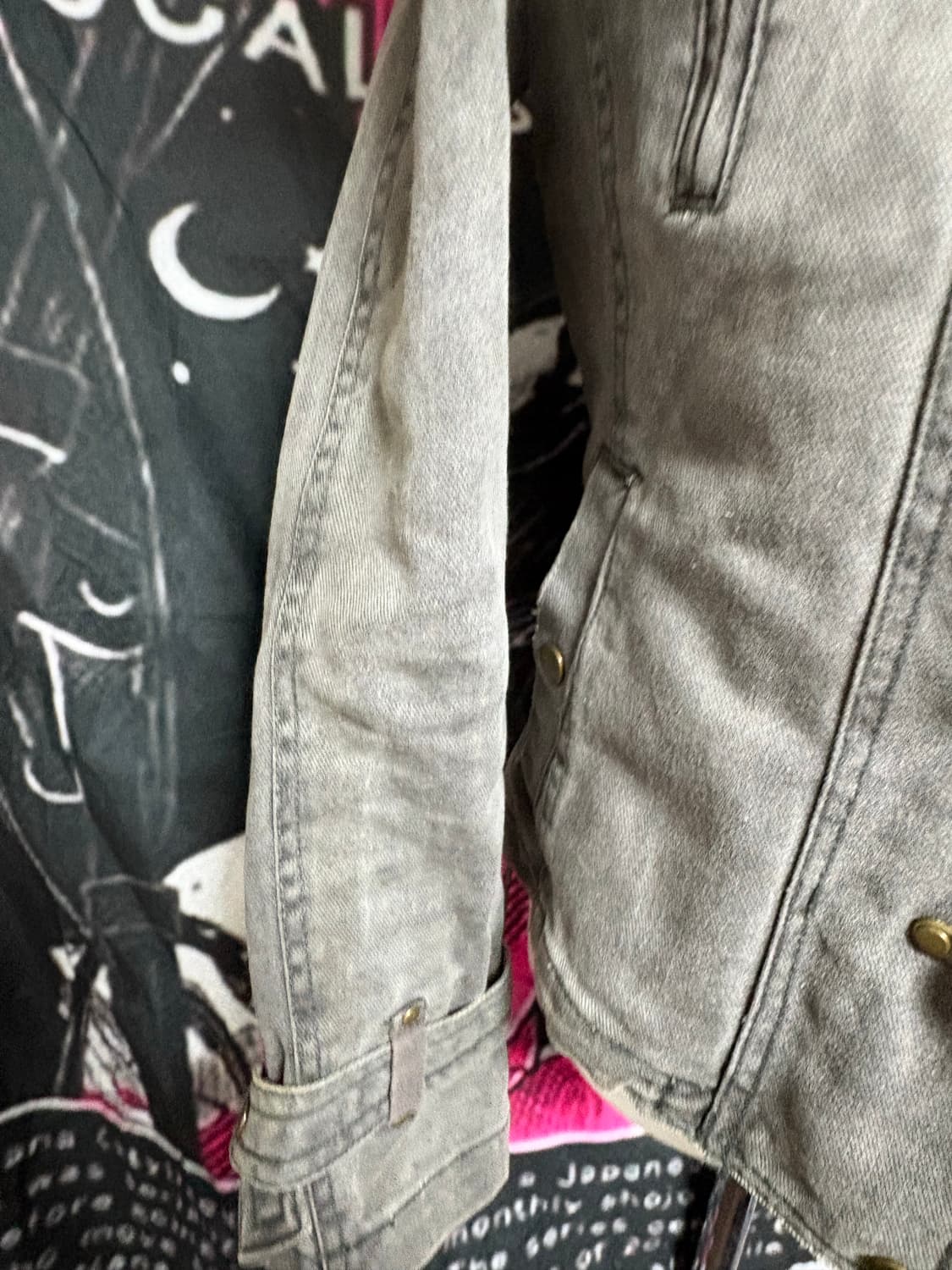 Y2k 갸루 퍼 데님 털자켓 빈티지 상품이미지6