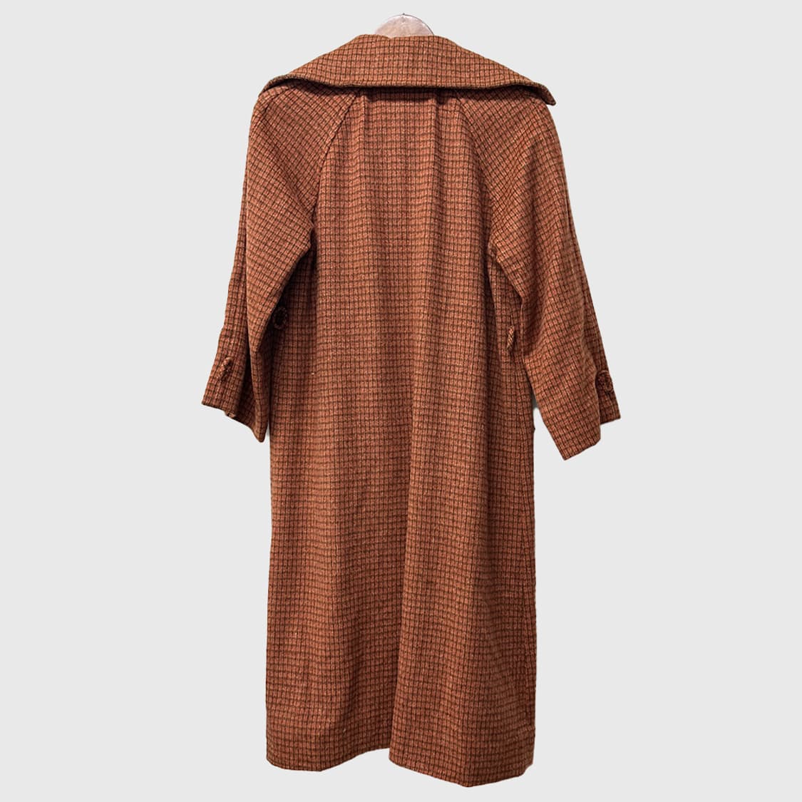 크리스챤 디올 프레따 뽀르떼 울 체크 코트 여성 레어템 상품이미지5