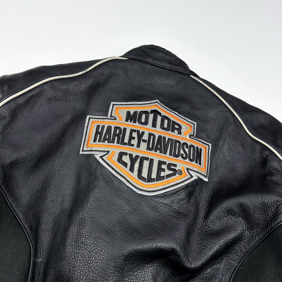 혼다 할리데이비슨 패치 가죽 바이커자켓 라이더자켓 여성M 상품이미지5