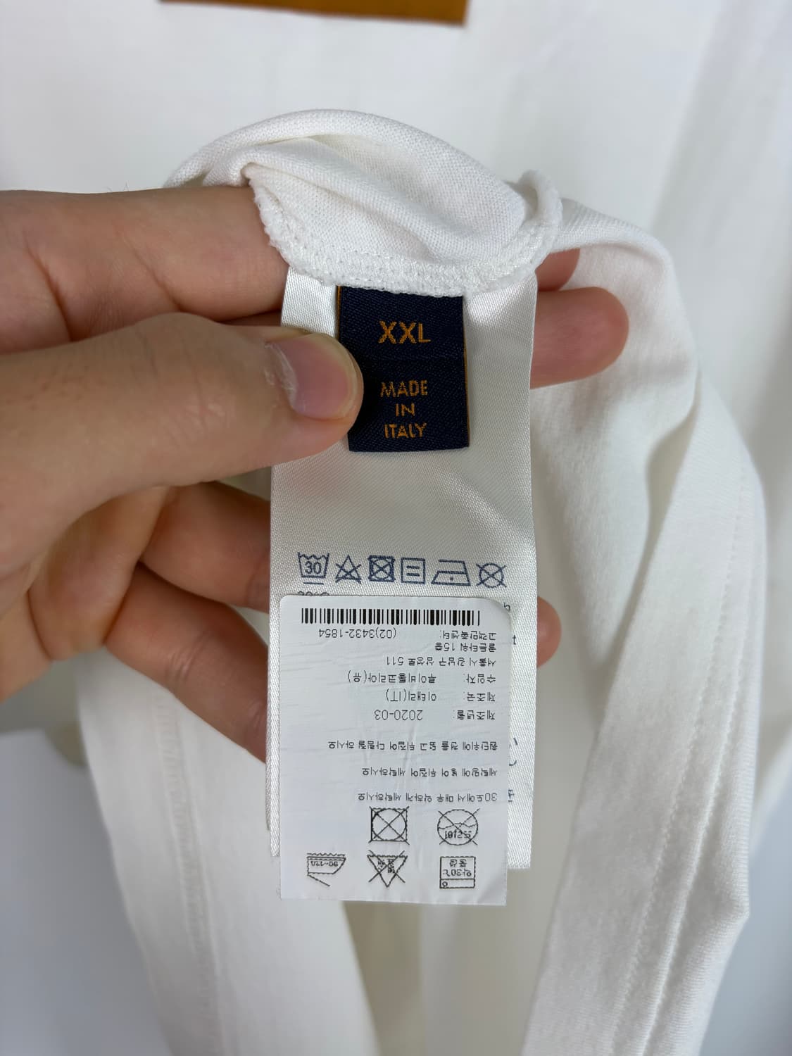 a571) 20fw 루이비통 LV스티치 반팔티셔츠 상품이미지6
