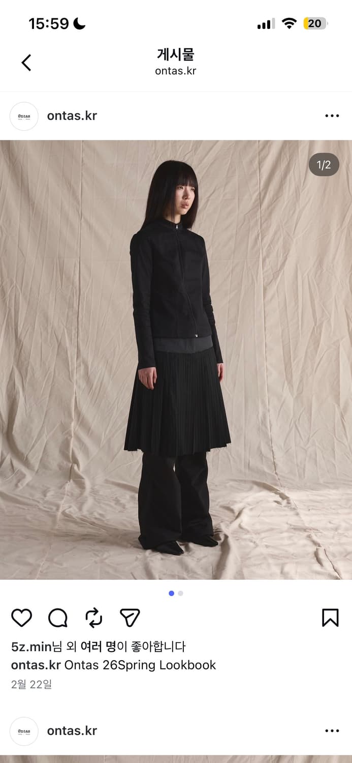 ontas wave zip shirts black 새상품 상품이미지3