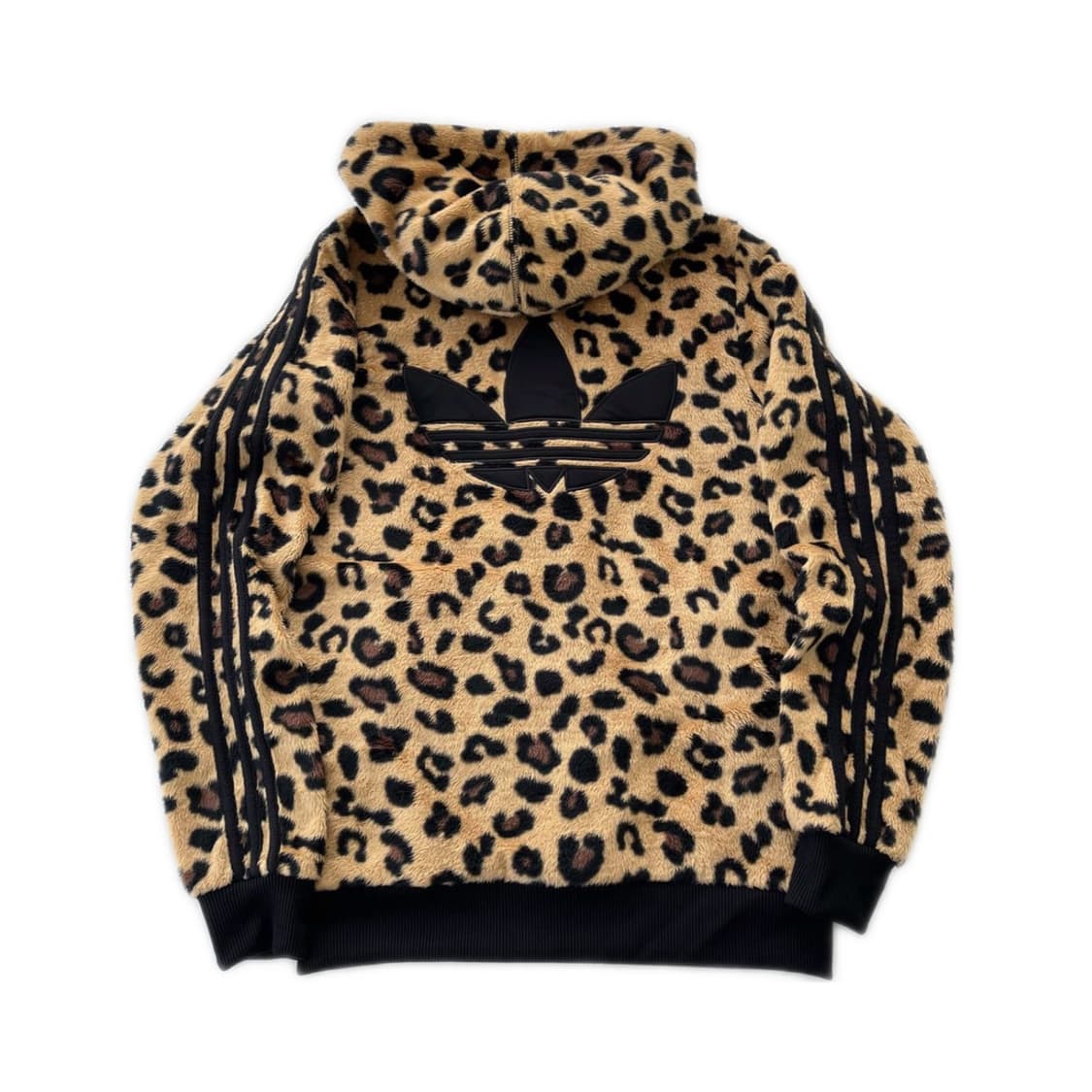 🐆아디다스 파이어버드 레오파드 빅로고 쉐르파 후드집업 져지🐆 상품이미지3