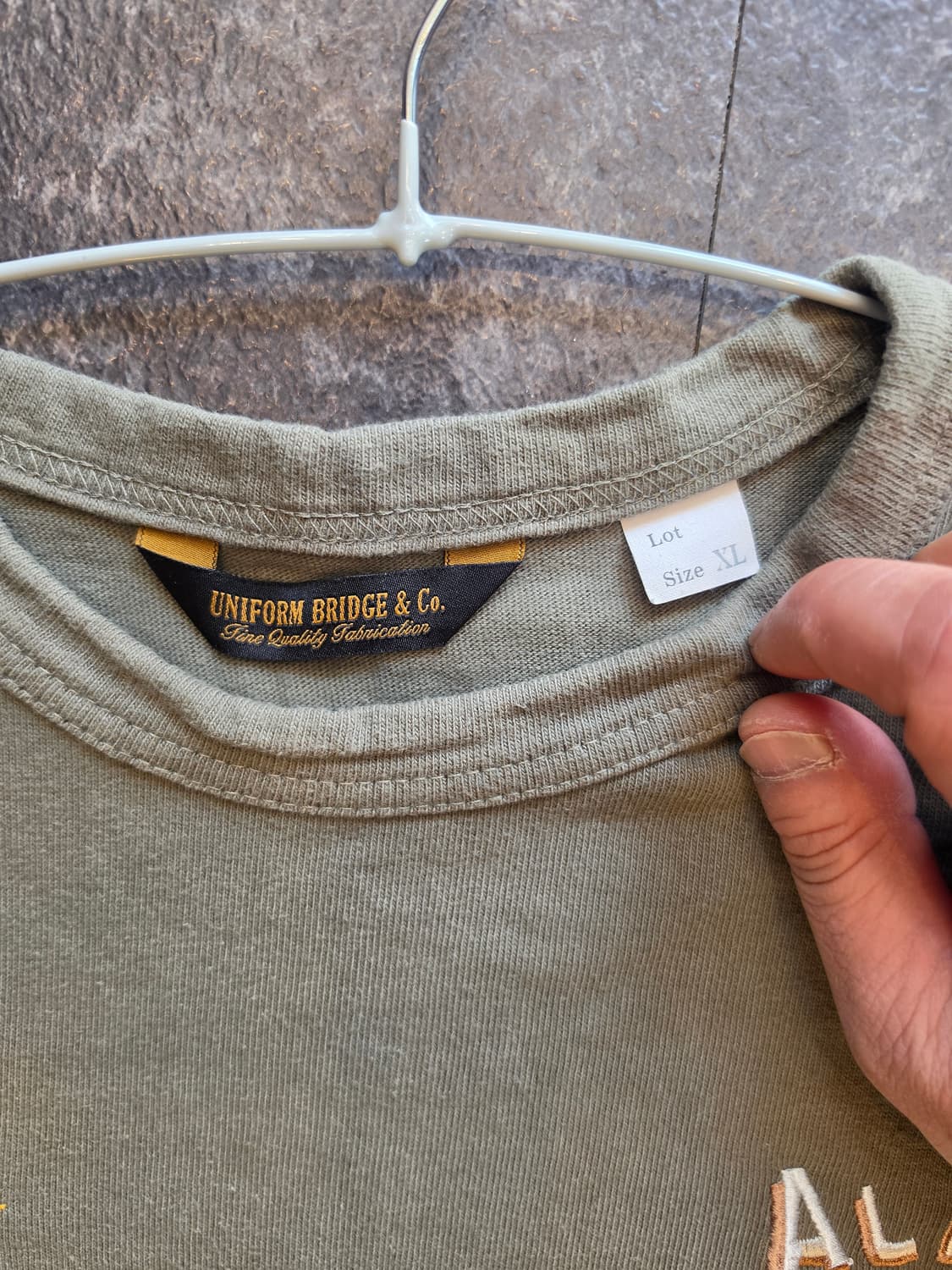 #유니폼 브릿지 카키(올리브) 반팔티 -XL 상품이미지3