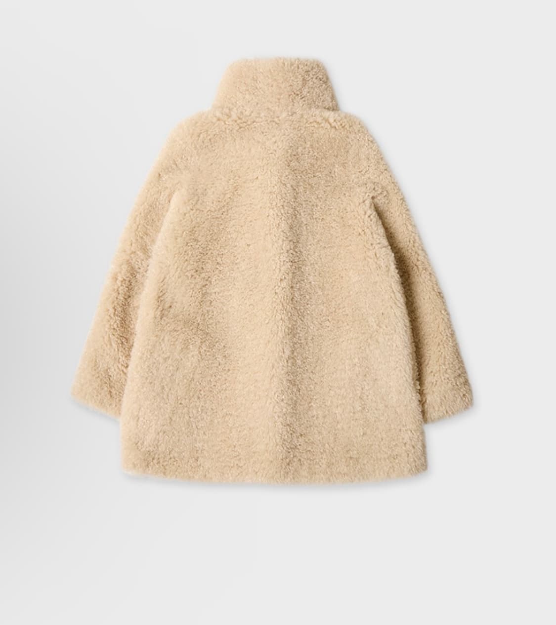 오떼드 부클 램 하프 퍼 코트 베이지 상품이미지3