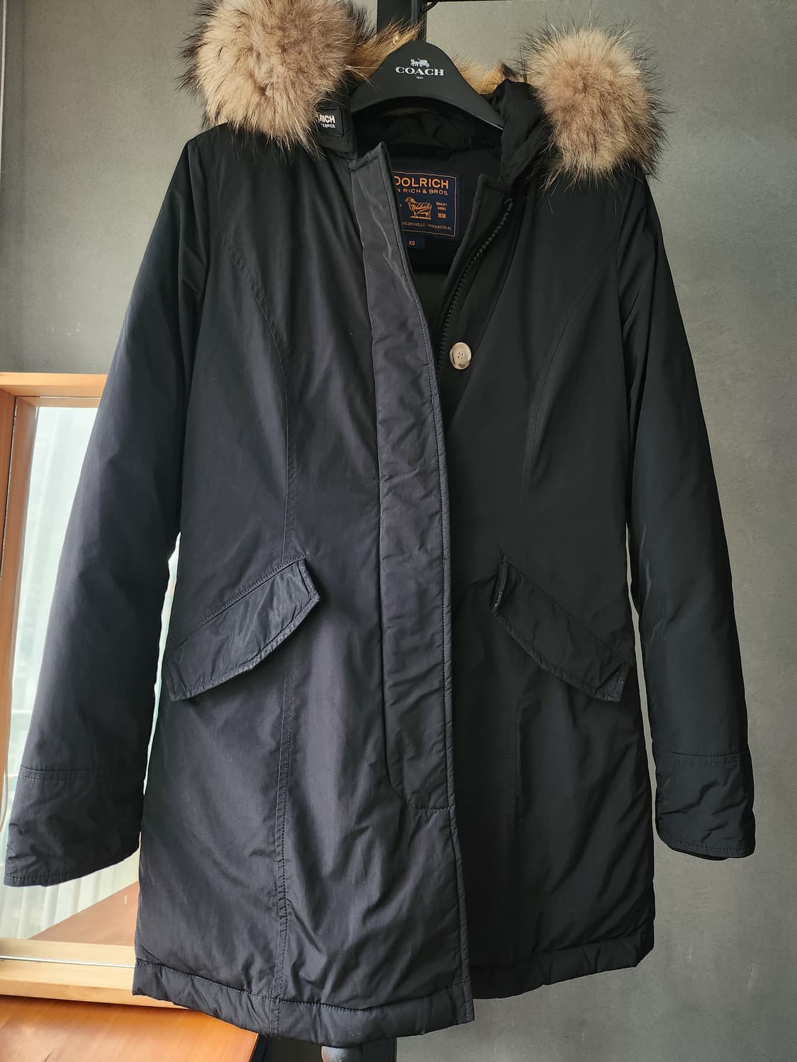 [울리치] 오리털 여성패딩/ 라쿤털 모자 상품이미지5