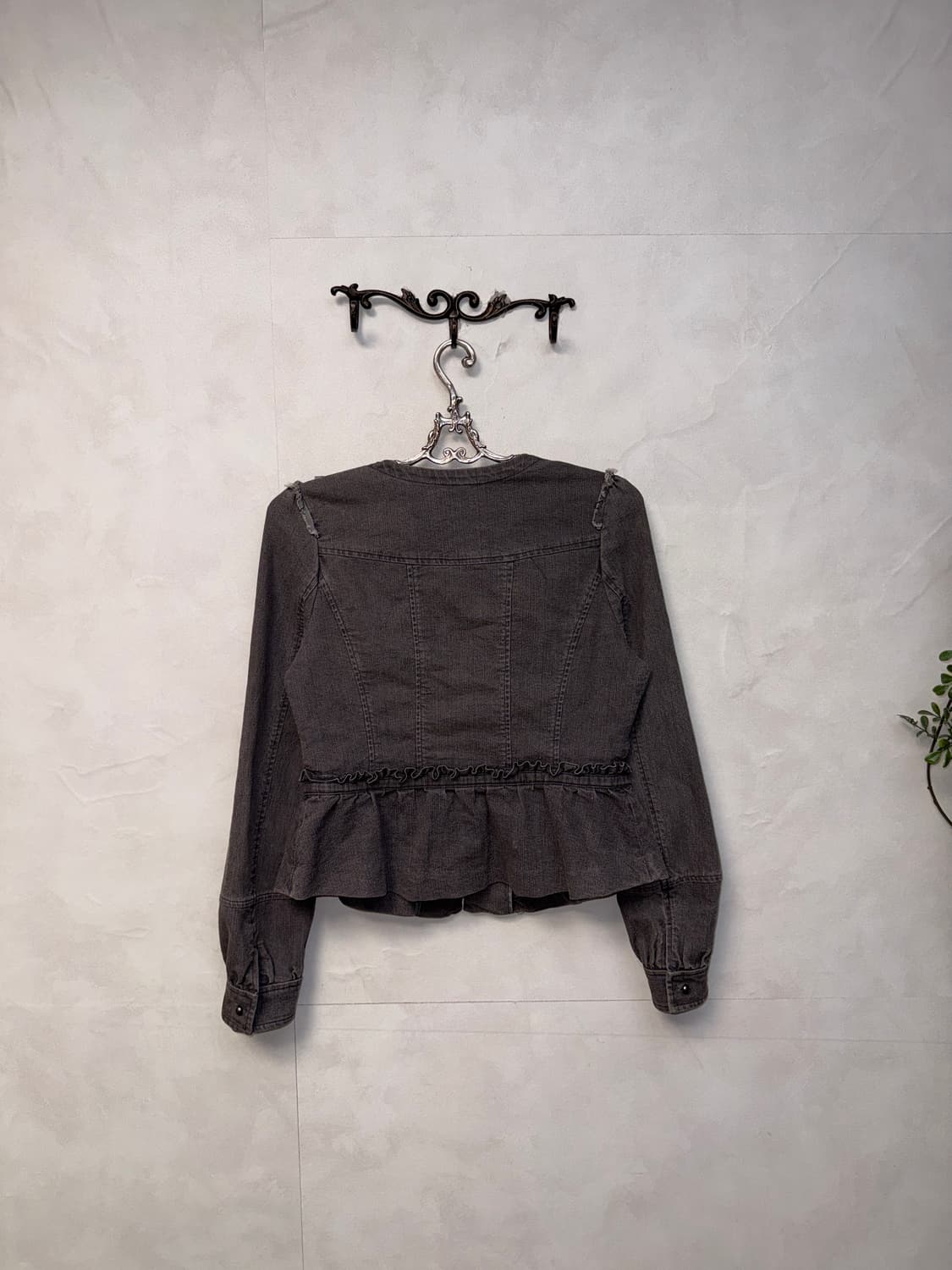 Gray denim fairy beads lace jacket  상품이미지4