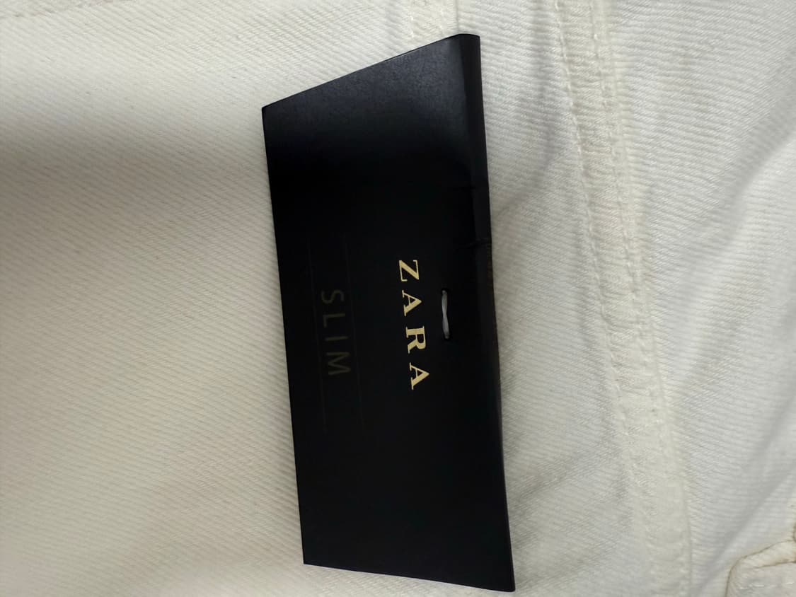 새상품) ZARA 화이트크림진 (34) 상품이미지5