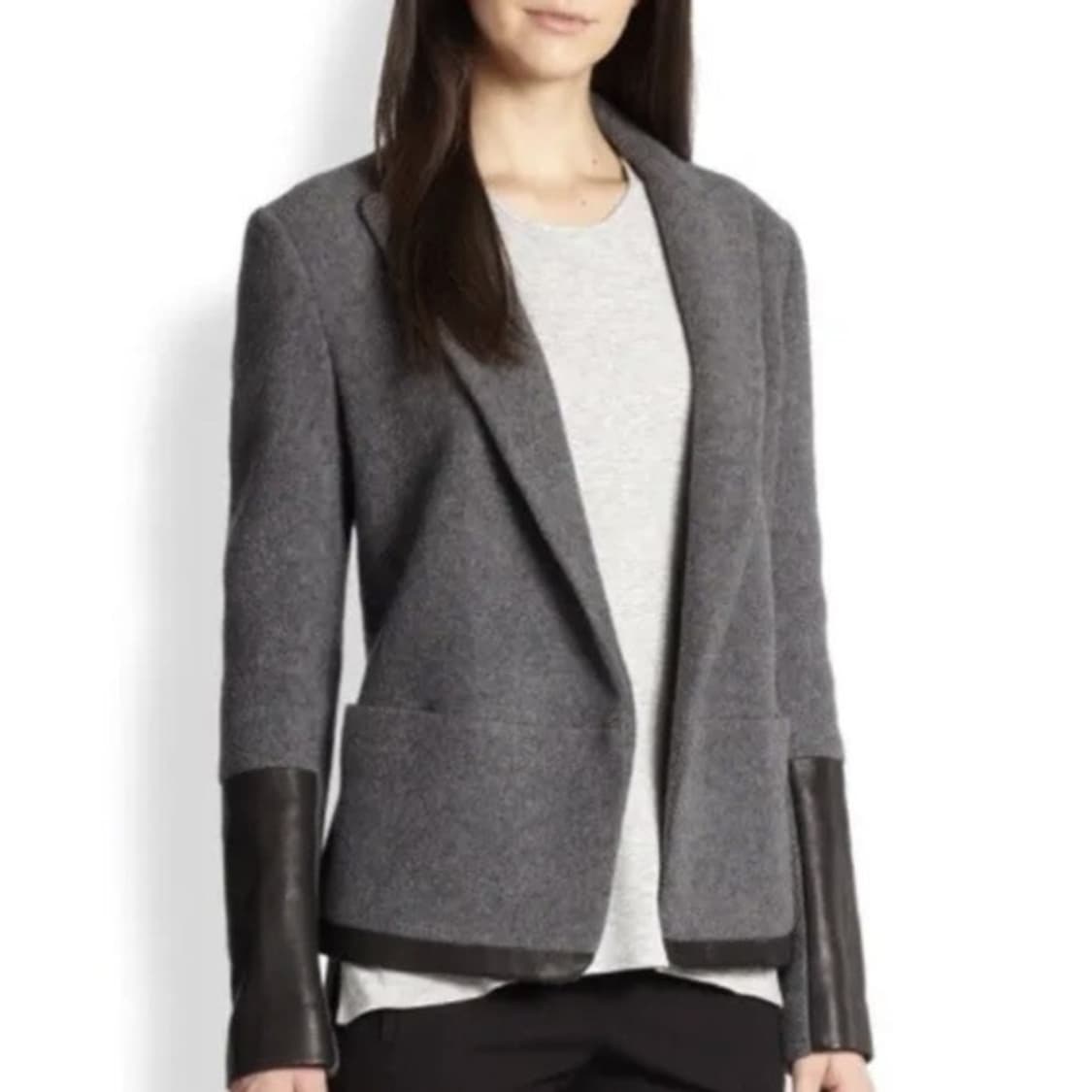 2 띠어리 안토니토 캐시미어 양가죽 혼방 오픈 블레이저 자켓 상품이미지1