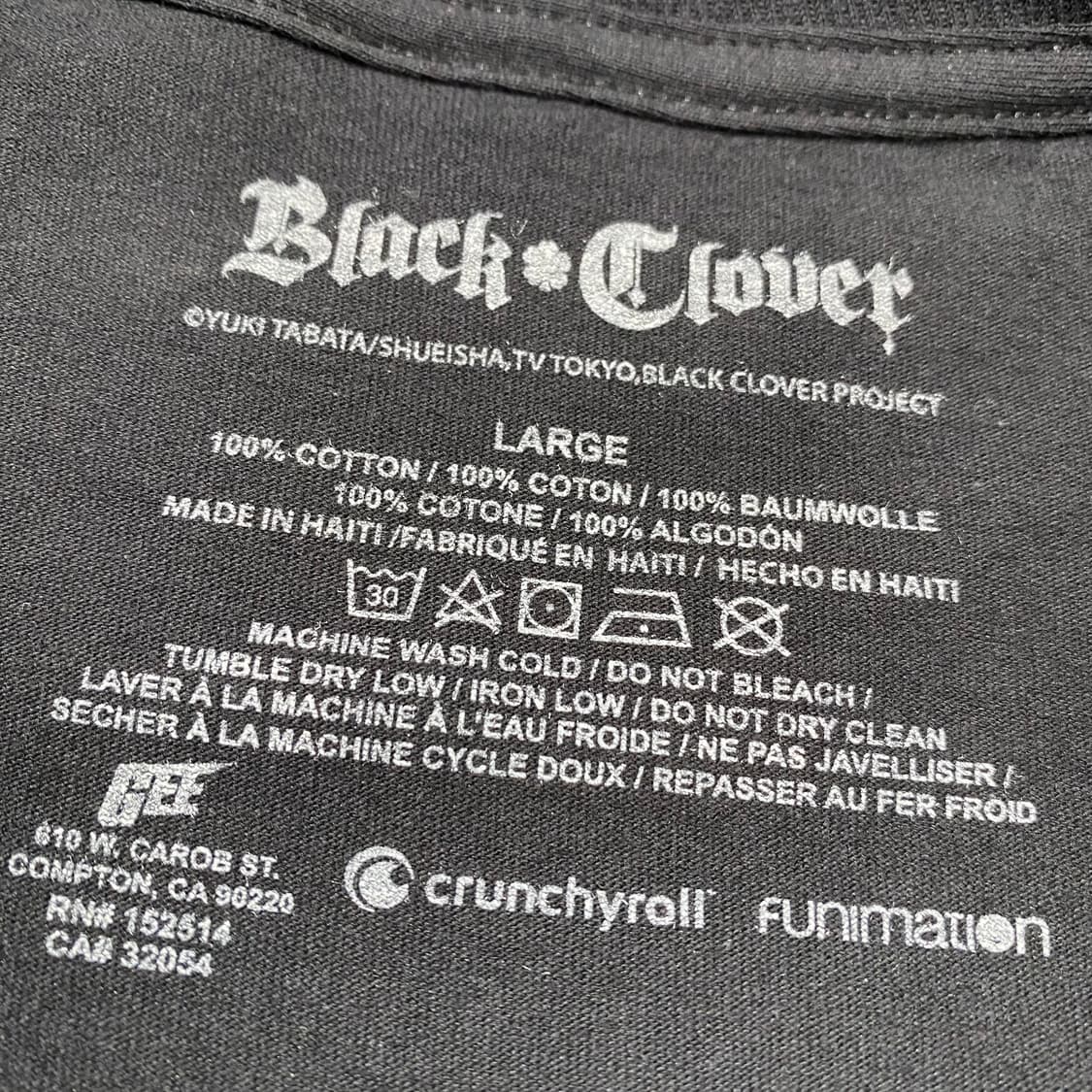 블랙클로버 아스타 오피셜 애니메이션 티셔츠 상품이미지3