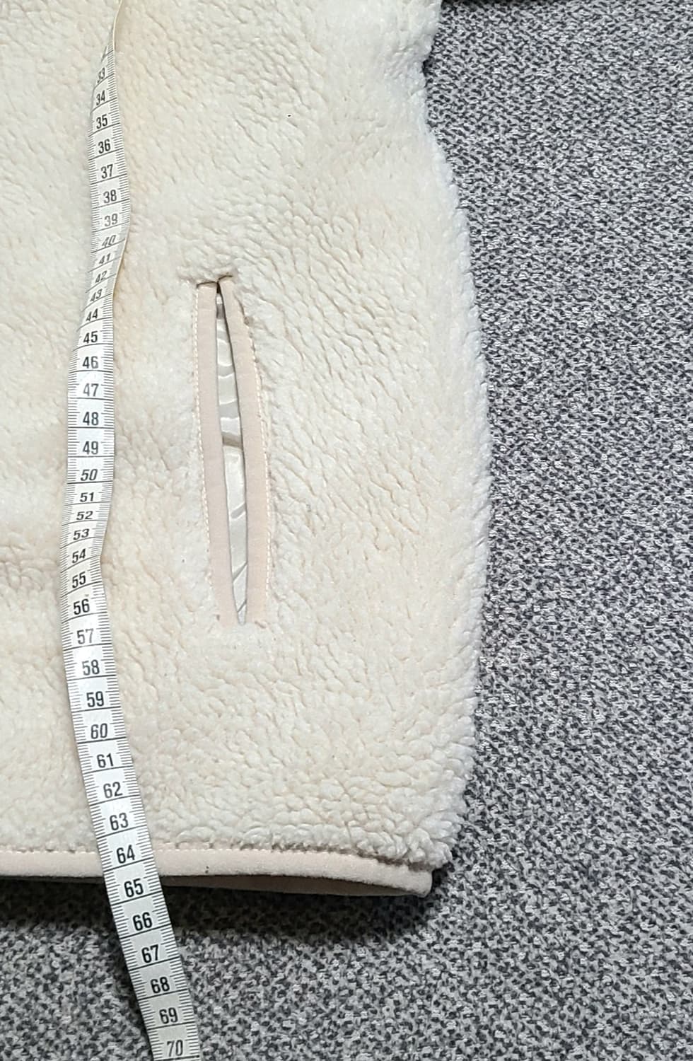 스케쳐스 후리스 후드집업 M(95) 아이보리 상품이미지5