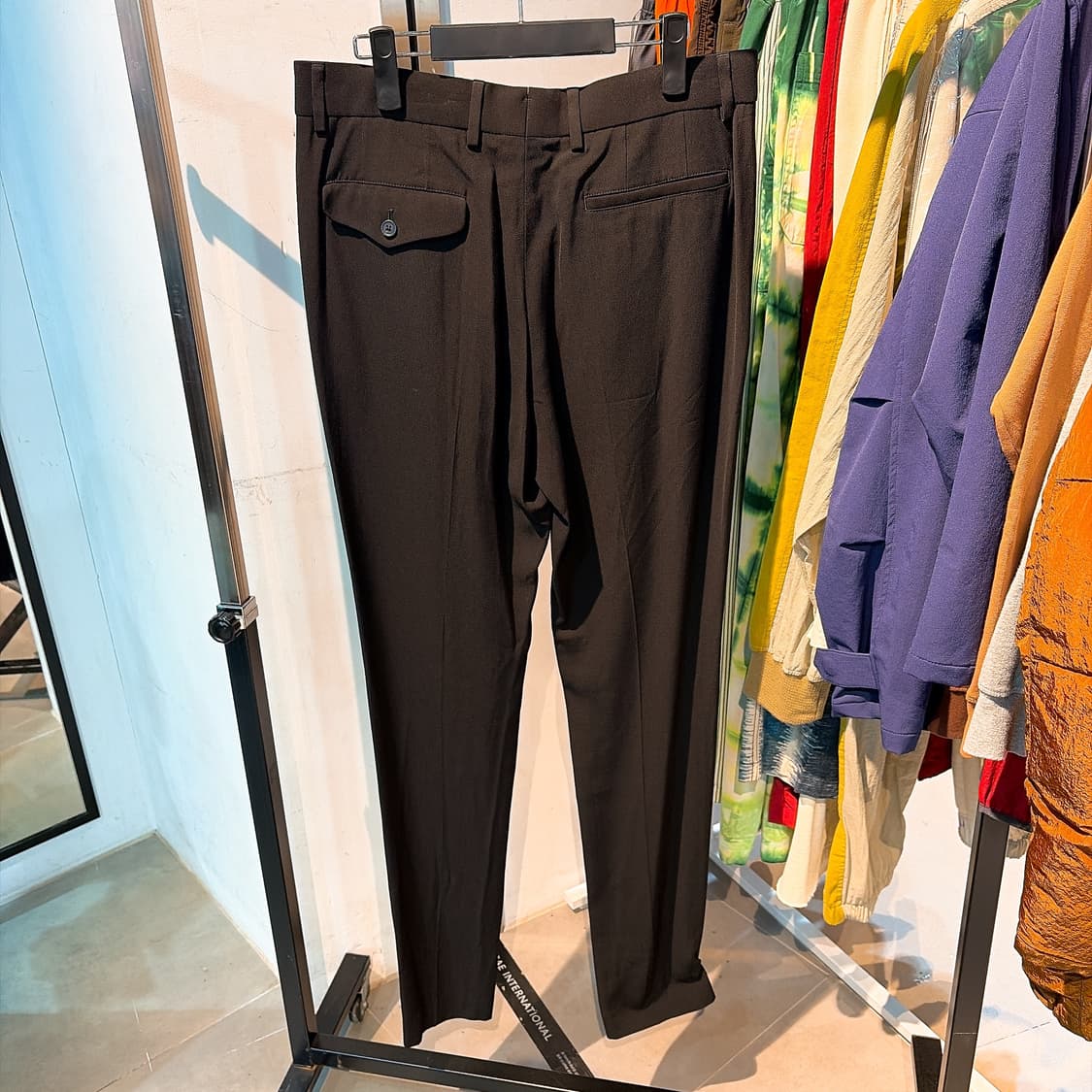 (정품/새상품) 앤드뮐미스터 남성 블랙 에드워드 스키니핏 트라우저 팬츠 상품이미지2