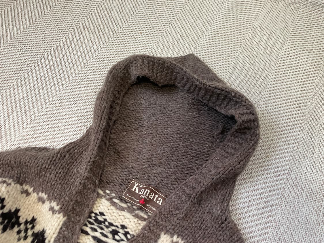 카나타 코위찬 노르딕 패턴 후드 니트 가디건 J03587 상품이미지4