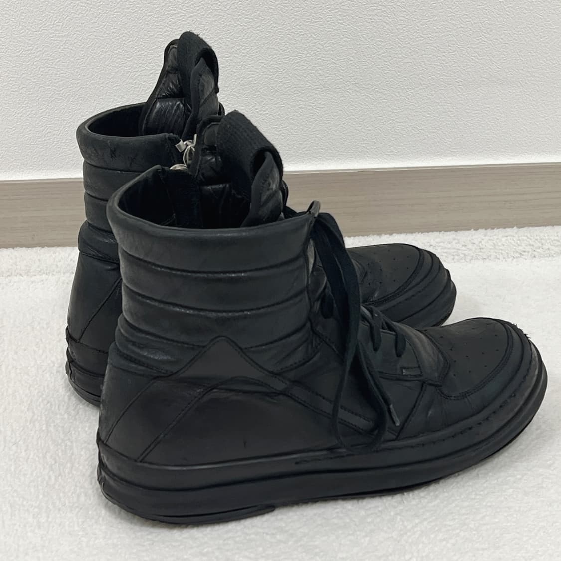 릭오웬스 10AW 혀짧 지오바스켓 모노크롬 올검 LBO 상품이미지2