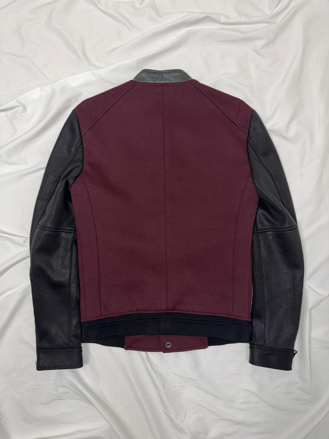 시스템 레더 믹스 테디 자켓 상품이미지4