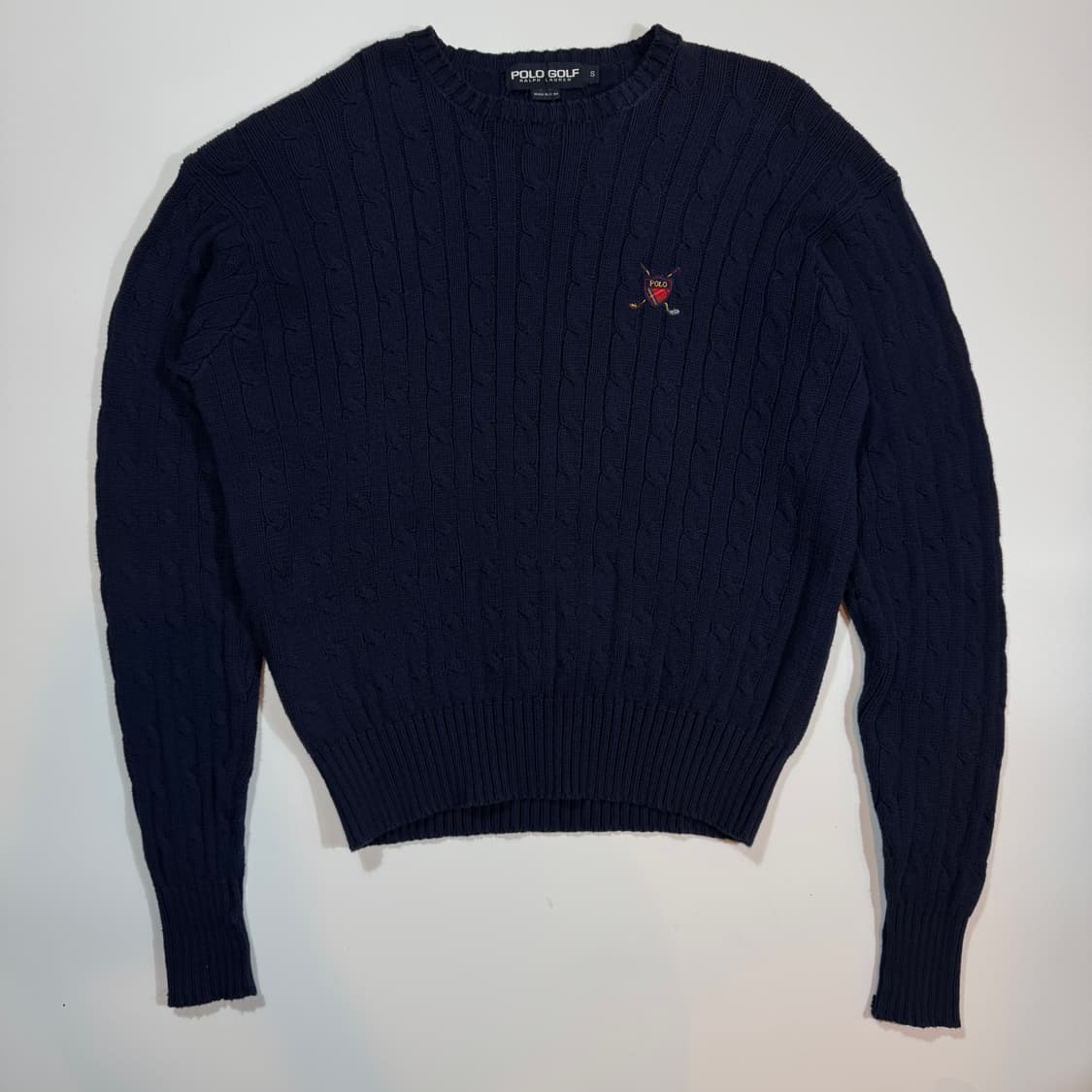 폴로 골프 네이비 꽤배기 니트 상품이미지2