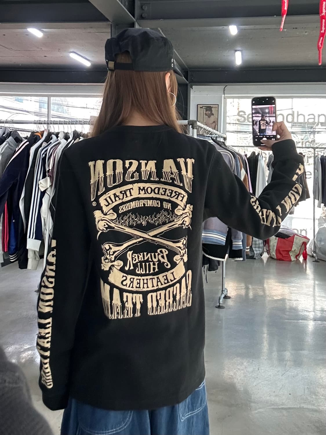 벤슨 Bunker Hill 본 와플 롱슬리브 긴팔티 상품이미지1