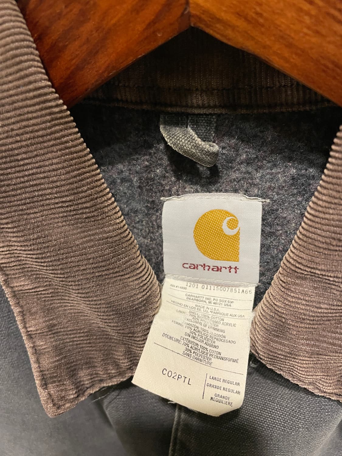 칼하트 미시간 초어 자켓 C02 PTL L 상품이미지5