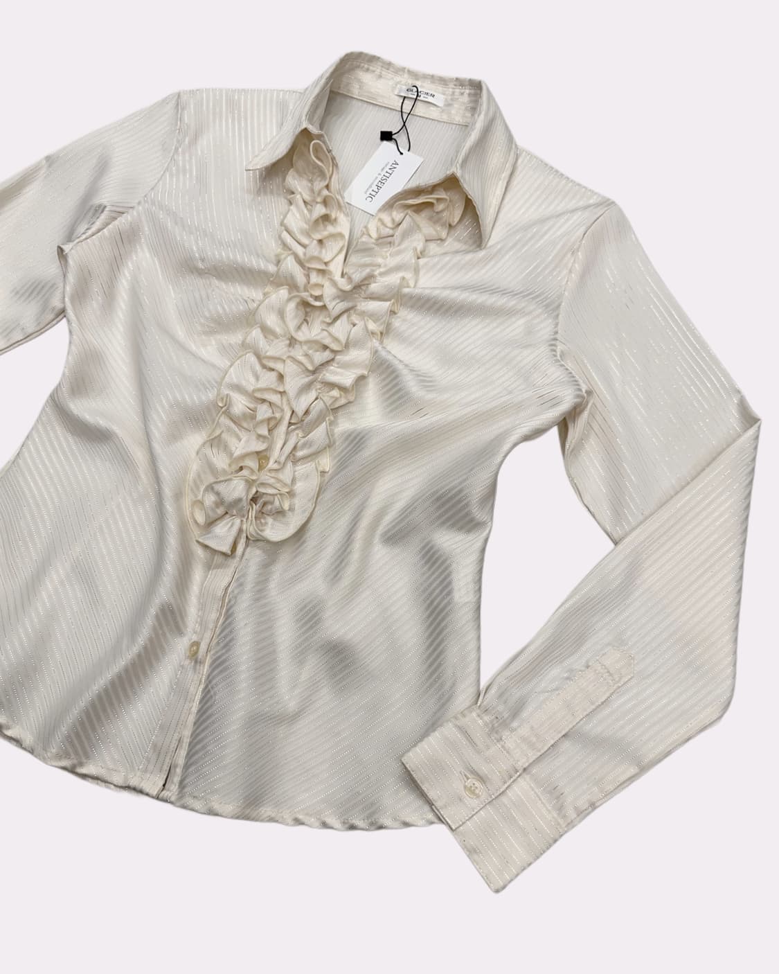 glitter stripe frill blouse 상품이미지2