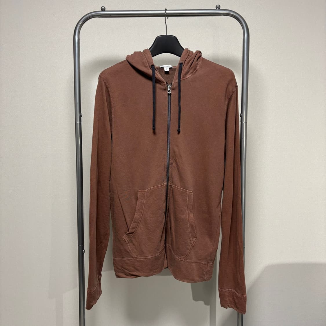 3) james perse 제임스펄스 프렌치 테리 후드 집업 브라운 상품이미지1