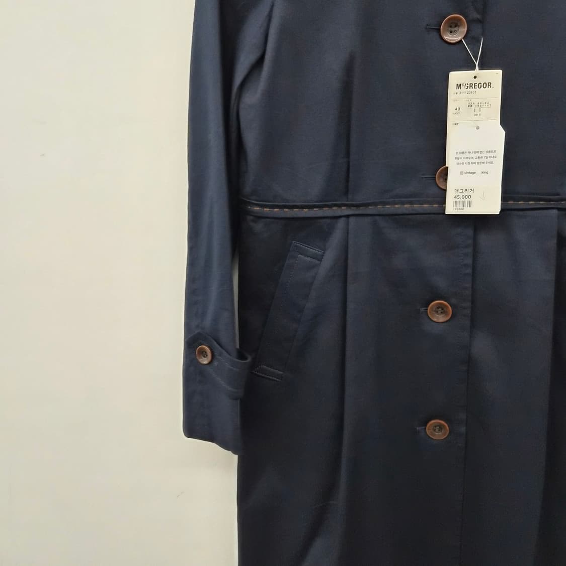 맥그리거 네이비 코트 여성 M 상품이미지3