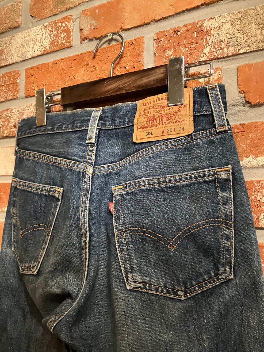 90s USA 빈티지 리바이스 501 데님 팬츠 상품이미지6