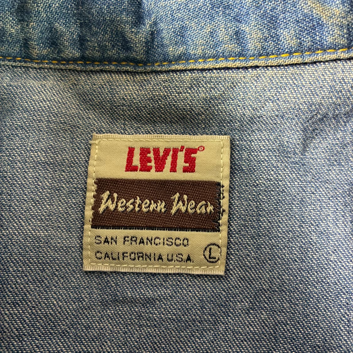 Levi's  리바이스 90,s 레드탭 웨스턴 데님셔츠  상품이미지4