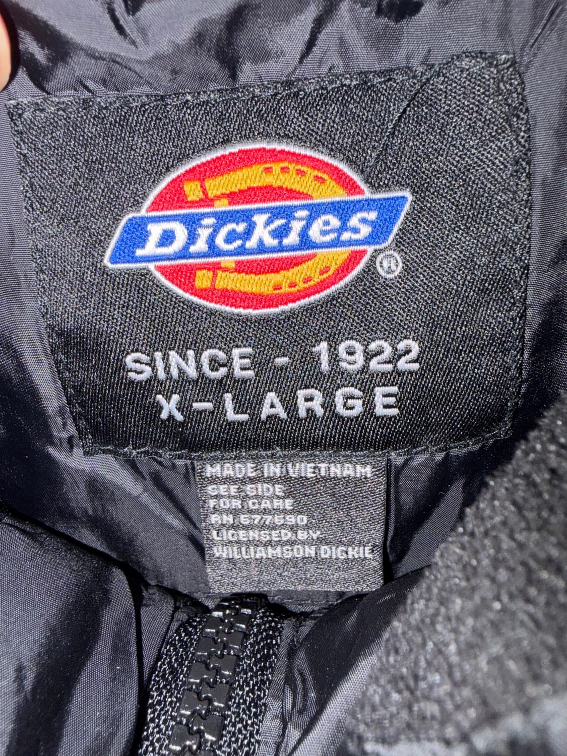 디키즈 블랙 경량패딩 X-LARGE 상품이미지5