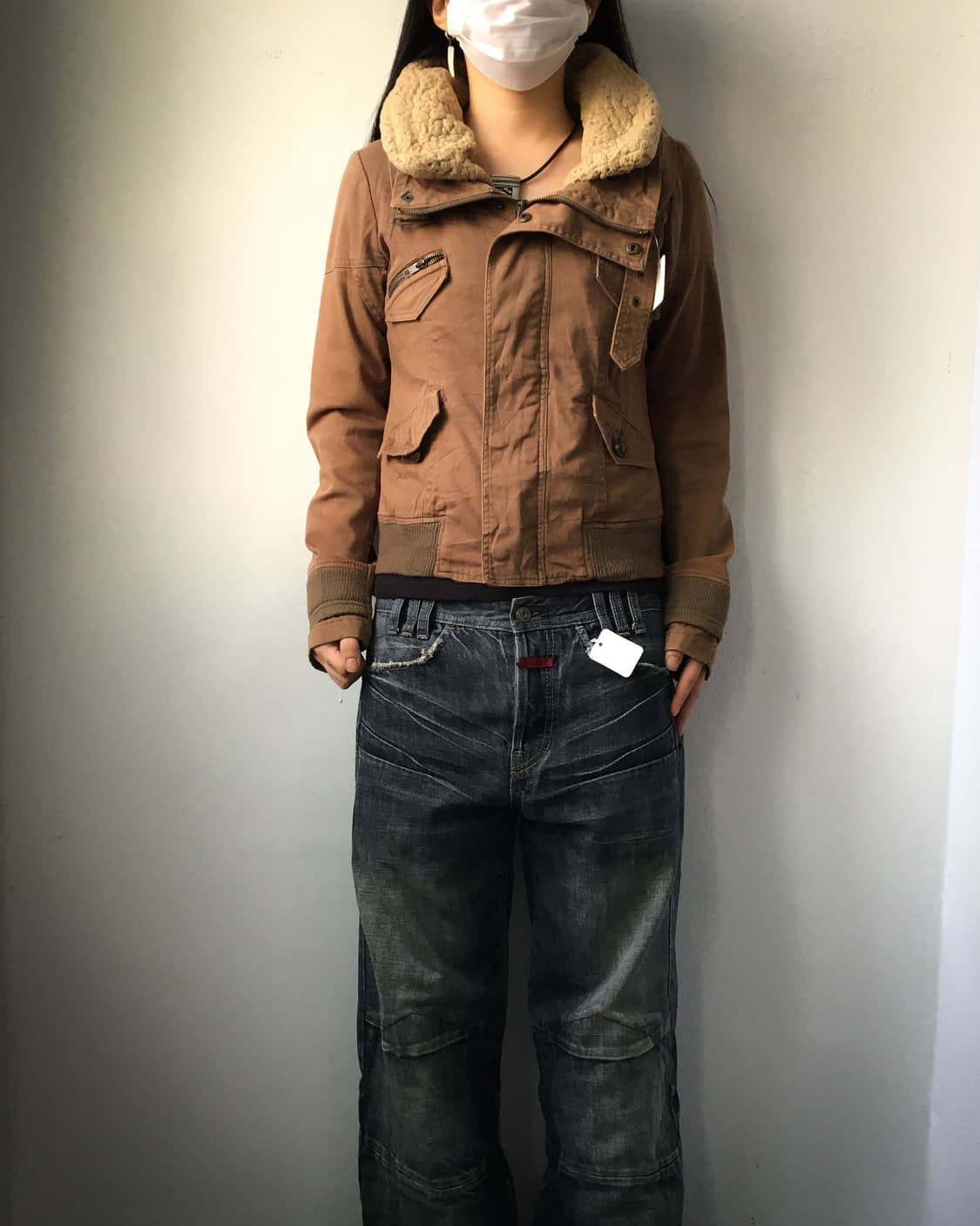 High neck belted jacket 상품이미지7