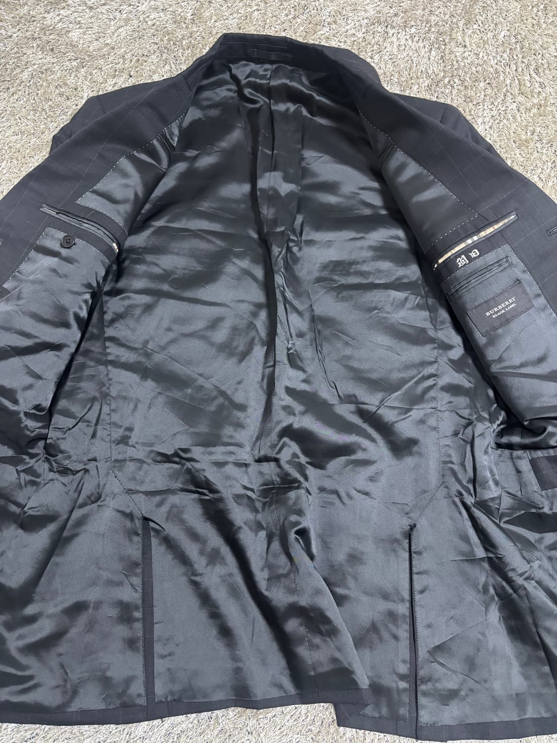 일제 버버리 블랙 블레이저 사이즈 105 상품이미지5