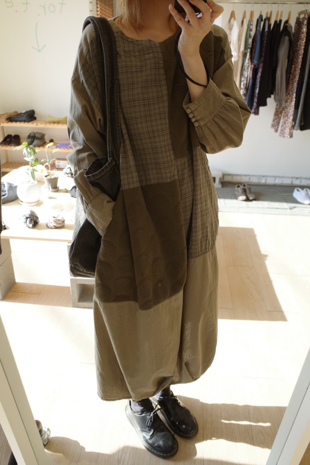 도트 체크 원피스 상품이미지4