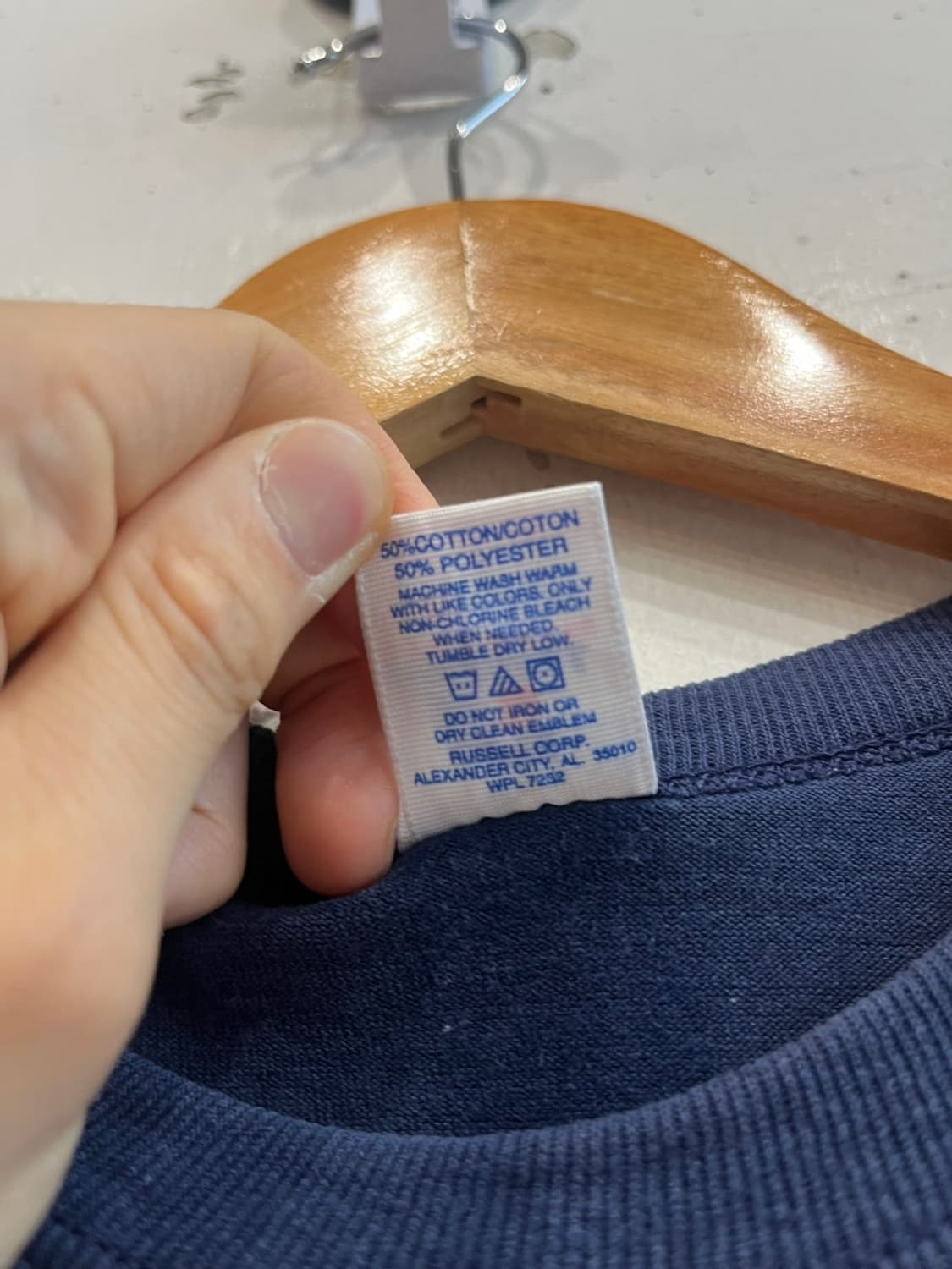 러셀 토론토 대학 반팔 티셔츠 네이비 상품이미지5
