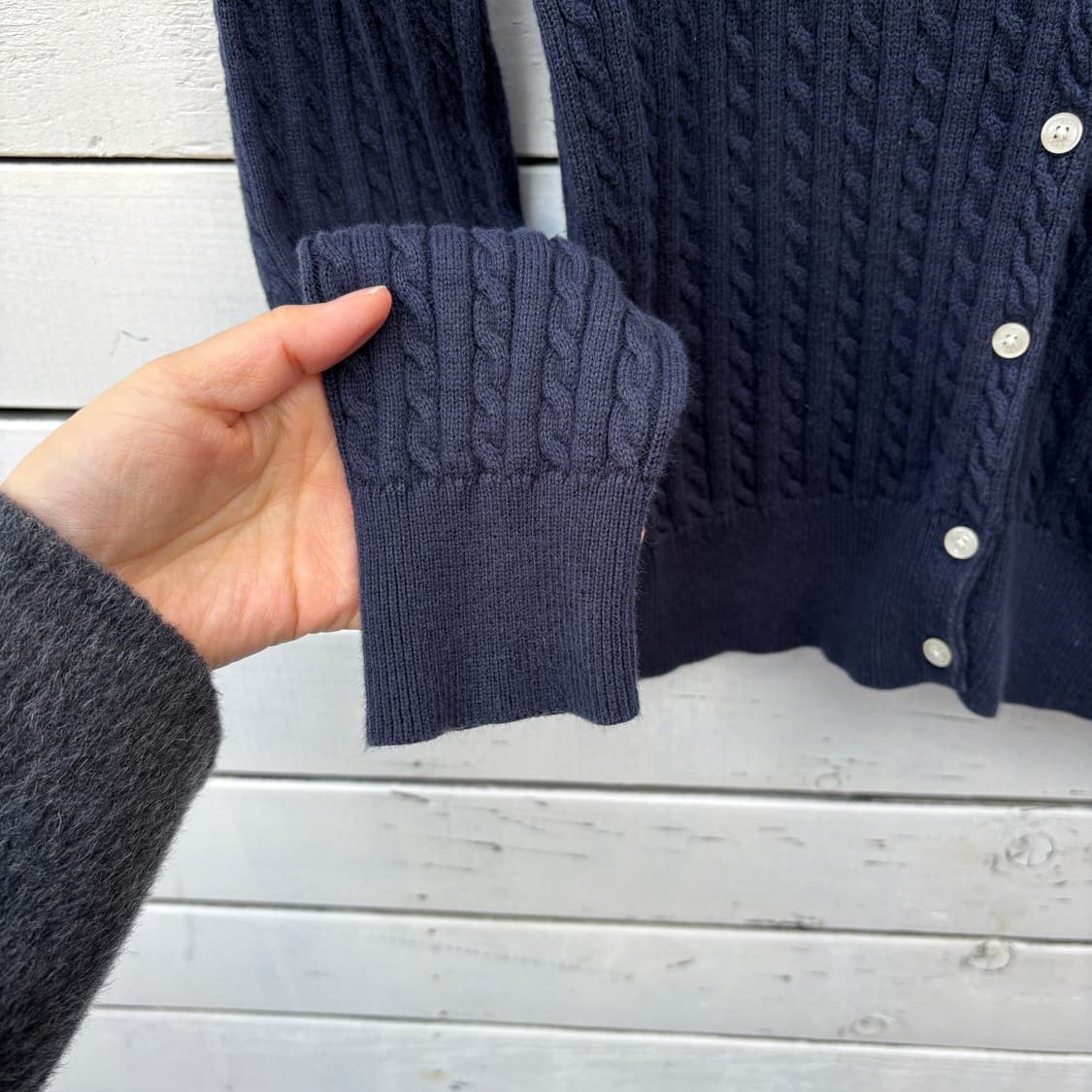 Polo 폴로 케이블 꽈배기 니트 가디건 상품이미지5