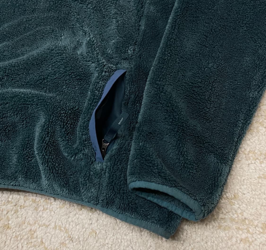 [우먼L] 90s L.L.Bean 스냅 플리스 포켓 풀오버 후리스 자켓 상품이미지3