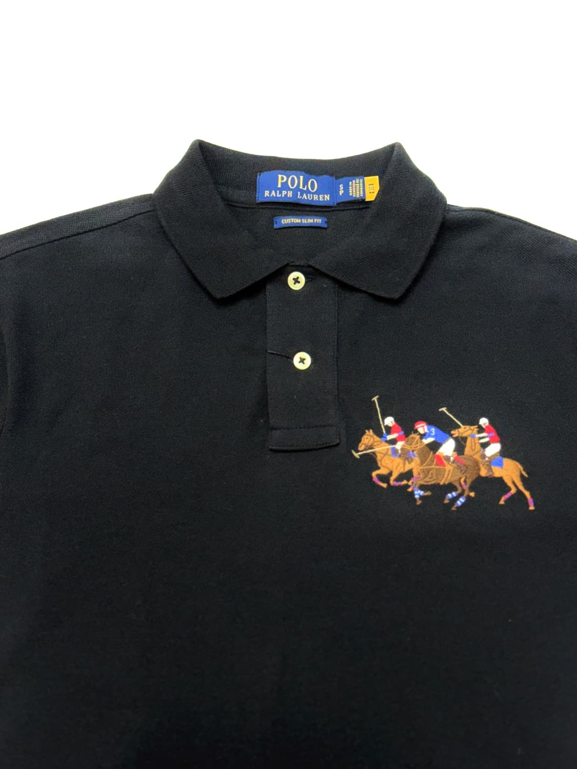 Polo 폴로 랄프로렌 블랙컬러 트리플 빅포니 폴로 반소매티셔츠 상품이미지3