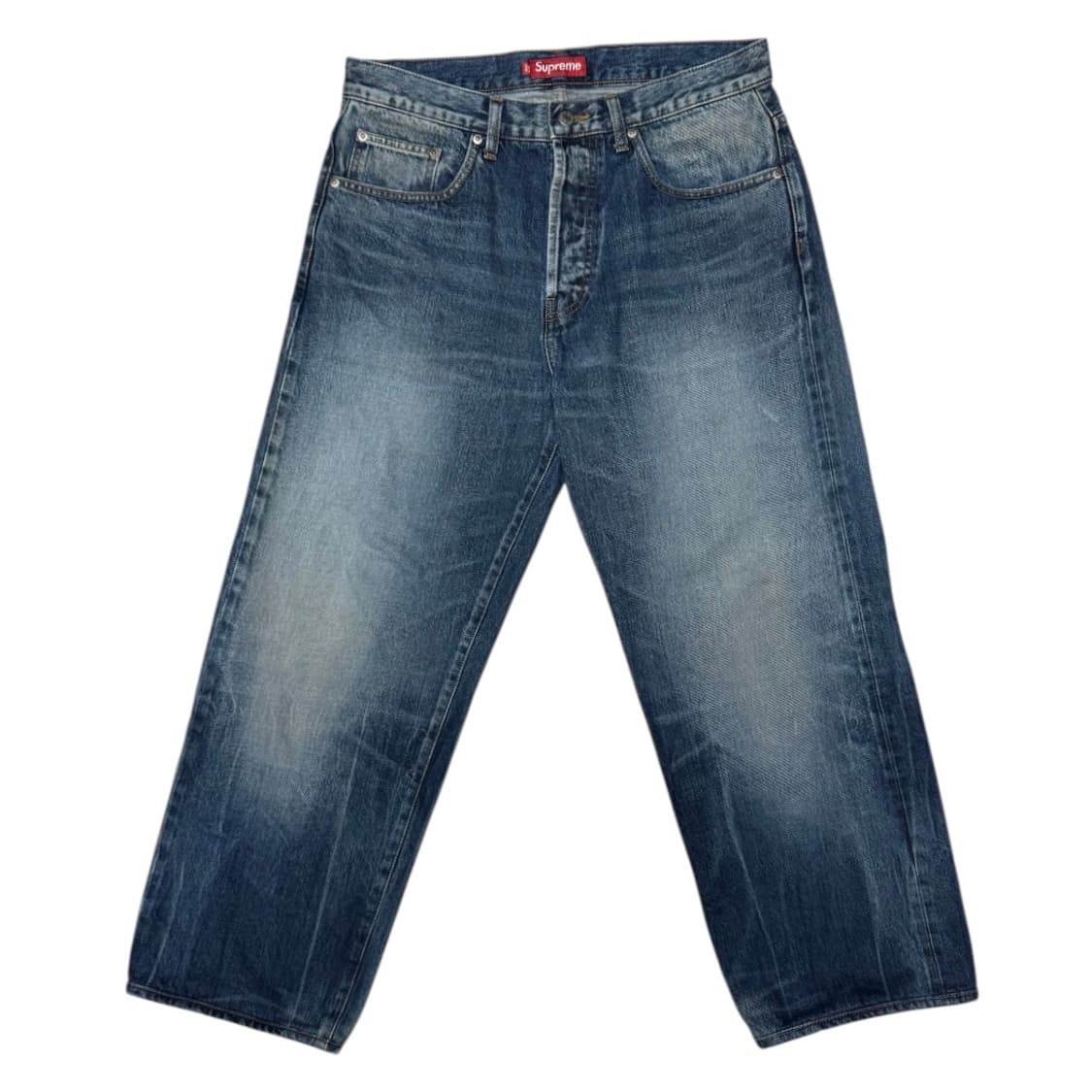 25FW 슈프림 디스트레스드 루즈핏 셀비지 진 32 상품이미지2