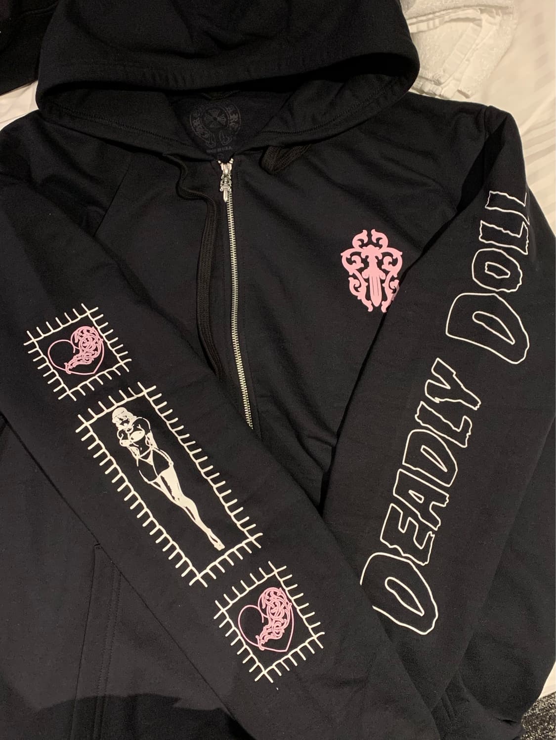 크롬하츠 데들리돌 홀스슈 후드집업 상품이미지2